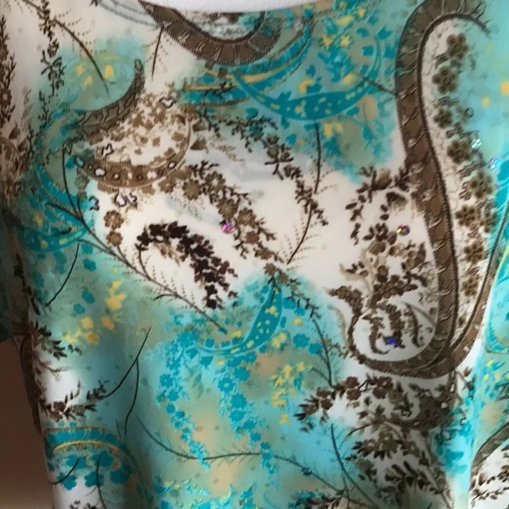 Paisley pullover top Size XL - Picture 5 of 7